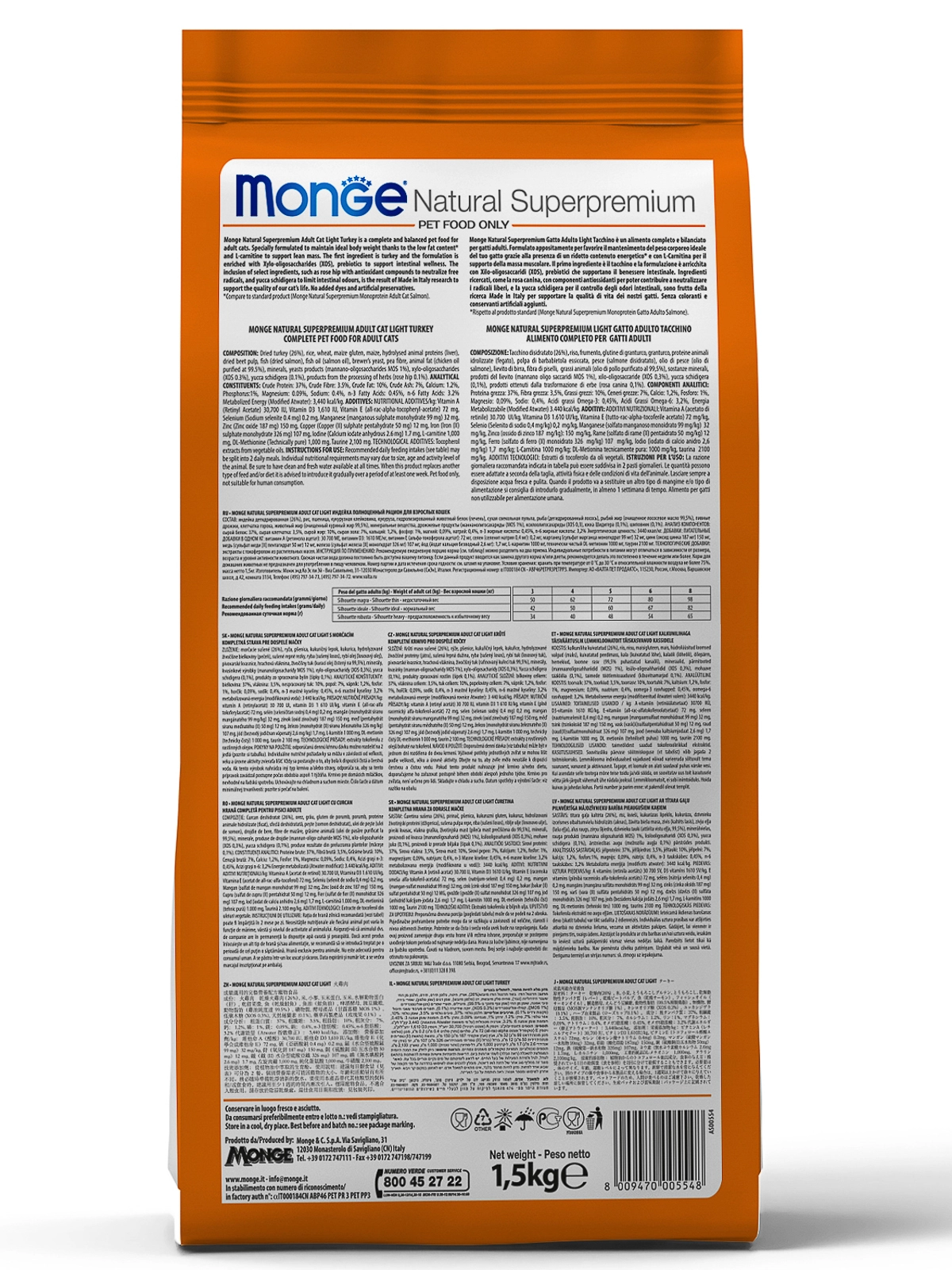 Monge Cat Monoprotein Sterilised Duck корм для взрослых стерилизованных кошек с уткой