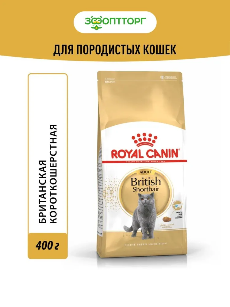 Royal Canin British Shorthair Adult для взрослых кошек британской короткошерстной породы