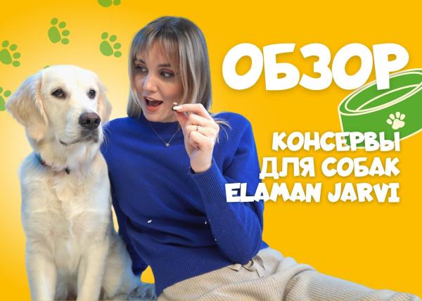 Видео: консервы для собак Jarvi — 99% мяса 