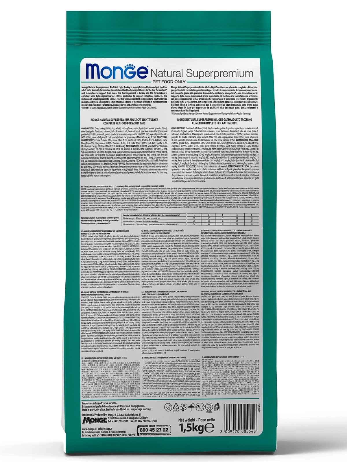 Monge Cat Hairball корм для кошек против комочков шерсти