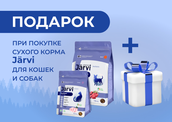 Подарки при покупке больших мешков сухого корма Jarvi