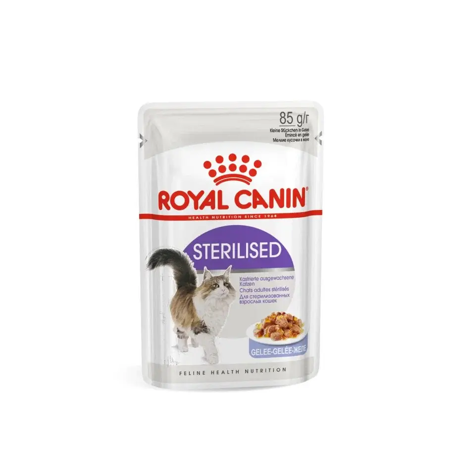 Royal Canin Sterilised пауч для стерилизованных кошек (кусочки в желе)