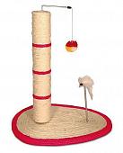 Когтеточка Triol 4306NT на овальной подставке с мышкой на пружине и подвижным шариком Когтеточка Triol 4306NT на овальной подставке с мышкой на пружине и подвижным шариком