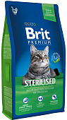 Brit Premium Cat Sterilised для стерилизованных кошек и кастрированных котов
