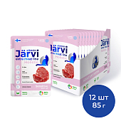 Jarvi Extra meat line пауч для кошек с чувствительным пищеварением (кусочки в соусе) (Ягненок, 85 г. упаковка 12 шт)