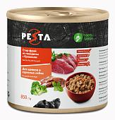Pesta "Стир-фрай из говядины с брокколи" консервы для щенков и собак всех пород (Говядина и брокколи, 850 г.)