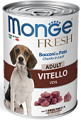Monge Dog Fresh Chunks in Loaf консервы для собак (мясной рулет) (Телятина, 400 гр.)