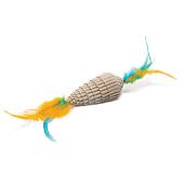 Triol игрушка Natural "Конус с перьями" из гофрокартона для кошек