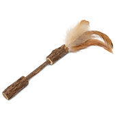 Triol игрушка Natural "Палочка с перьями" для кошек