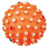 Trixie игрушка для собак мяч с шипами с пищалкой (6 см.)