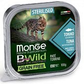Monge Bwild Cat Grain free консервы для кошек (Тунец с овощами, 100 г.) Monge Bwild Cat Grain free консервы для кошек (Тунец с овощами, 100 г.)