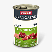 Animonda Gran Carno Adult консервы для собак (Говядина и сердце утки, 400 г.)