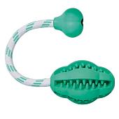 Trixie Denta Fun игрушка для собак мяч на веревке Trixie Denta Fun игрушка для собак мяч на веревке