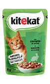 Kitekat пауч для кошек кусочки в соусе (Кролик, 85 г.)