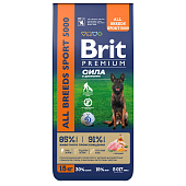 Brit Premium Dog Sport 5000 для собак с высокой активностью (Курица, 15 кг.)