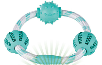 Trixie Denta Fun игрушка для собак кольцо с мячиками Trixie Denta Fun игрушка для собак кольцо с мячиками