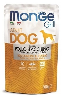 Monge Dog Grill Pouch пауч для собак (кусочки в соусе)