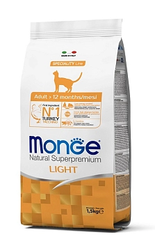 Monge Cat Speciality Light низкокалорийный корм для кошек