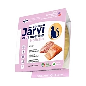 Jarvi Extra meat line мясные волокна из индейки и горбуши в желе для кошек и котят