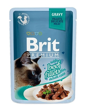 Brit Premium пауч для кошек (кусочки в соусе, 85 гр.)