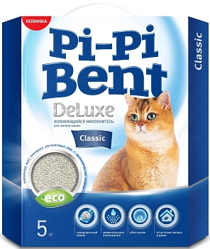 Pi-Pi-Bent DeLuxe "Классик" наполнитель минеральный комкующийся