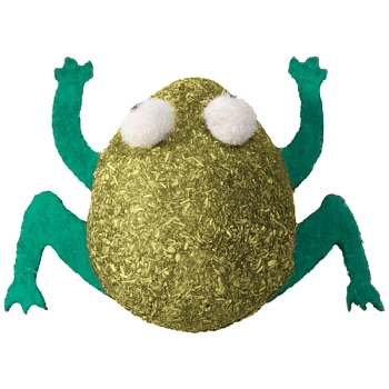 Triol игрушка "Лягушка" из кошачьей мяты для кошек