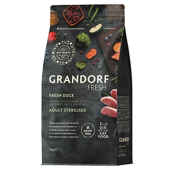 Grandorf FRESH Cat Adult Sterilized Duck корм для взрослых кошек