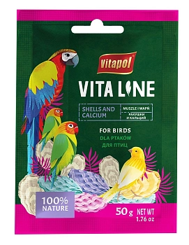 Vitapol Ракушки и кальций для птиц 50 г