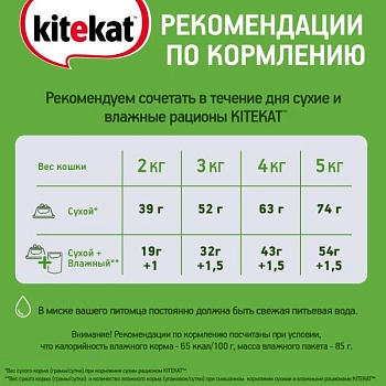 Kitekat пауч для кошек (кусочки в соусе)