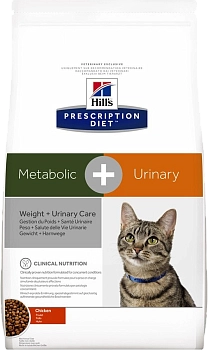 Hill's Prescription Diet Metabolic+Urinary Weight+Urinary Care корм для кошек