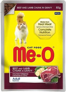 ME-O Adult пауч для взрослых кошек (в соусе)
