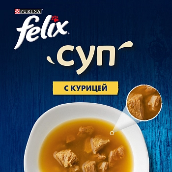 Felix Soup пауч для кошек (кусочки в соусе)