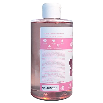 Ortiga гипоаллергенный шампунь для кошек и котят с ароматом сакуры