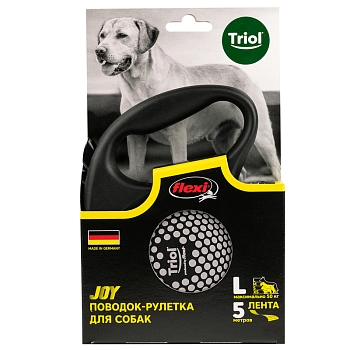 Triol поводок-рулетка Flexi Joy Planet L до 50 кг (5м лента)