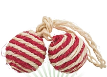 Trixie два мячика на веревке сизаль