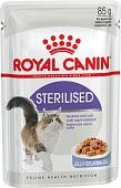 Royal Canin Sterilised пауч для стерилизованных кошек (кусочки в желе)