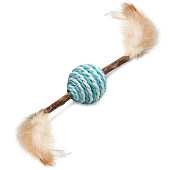 Triol игрушка "Шарик полосатый" для кошек с матаби