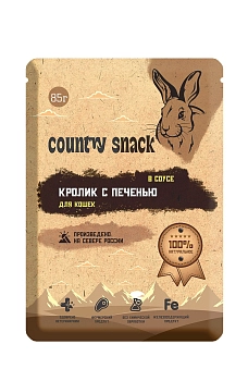 Country snack пауч для кошек (кусочки в соусе)