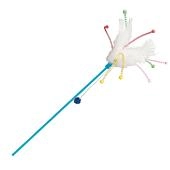 Trixie удочка для кошек пластмасовая с перьями