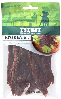 TiTBiT Меню от шефа джерки мясные для собак