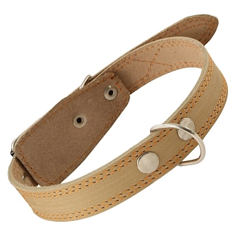 Гамма ошейник кожаный одинарный c кольцом