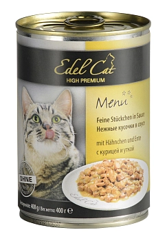 Edel Cat консервы для кошек (кусочки в соусе)