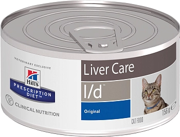 Hill's Prescription Diet l/d Liver Care консервы для кошек диета для поддержания здоровья печени
