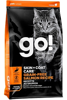 GO! SKIN + COAT Grain Free Salmon корм беззерновой для котят и кошек с лососем