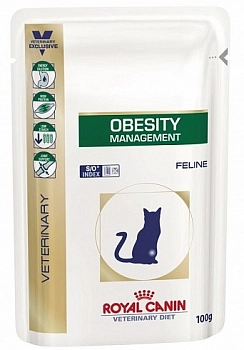 Royal Canin Obesity Management пауч для кошек при ожирении (кусочки в желе)