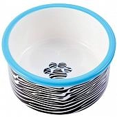 КерамикАрт миска керамическая для собак "Зебра"