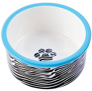 КерамикАрт миска керамическая для собак "Зебра"