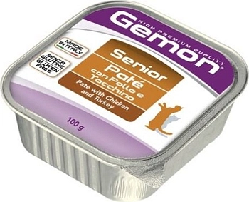 Gemon Cat Adult +8 консервы для кошек (паштет)