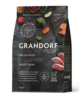Grandorf FRESH Dog Duck & Potato Mini корм для взрослых собак мелких пород