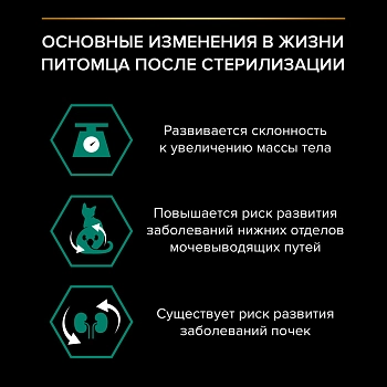Pro Plan Sterilised для кастрированных котов и стерилизованных кошек
